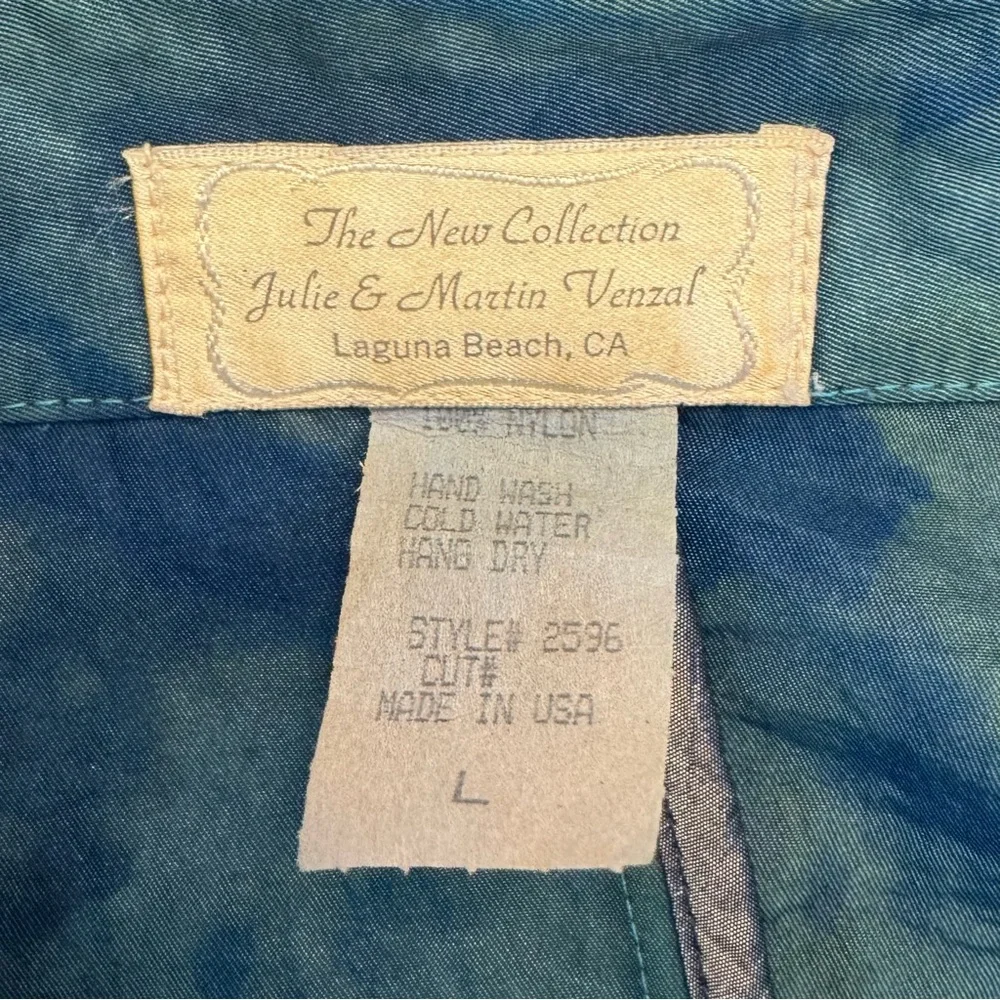 Julie and Martin Venzal The New Collection Laguna Beach Jacket Large Taffeta Vtg